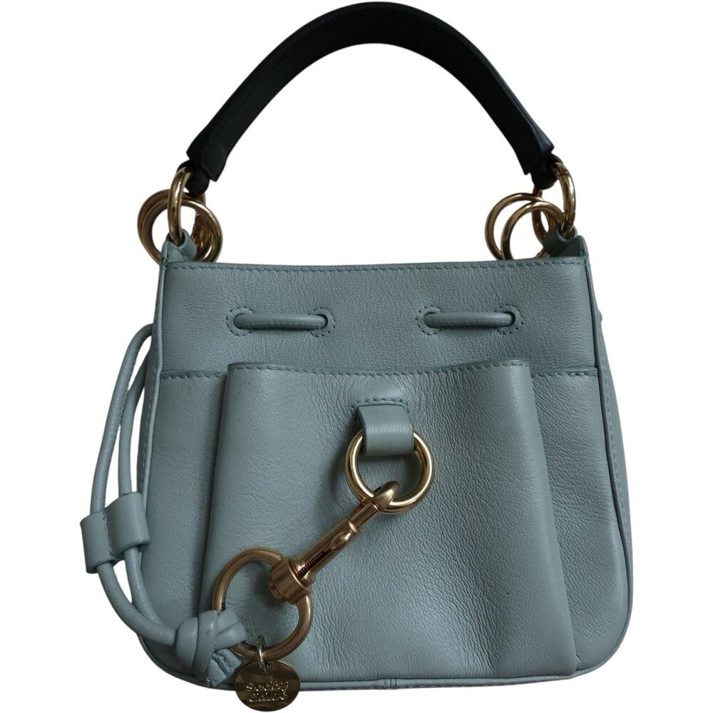 See By Chloe Icy Blue Tony Small Top Handle Shoulder Bag